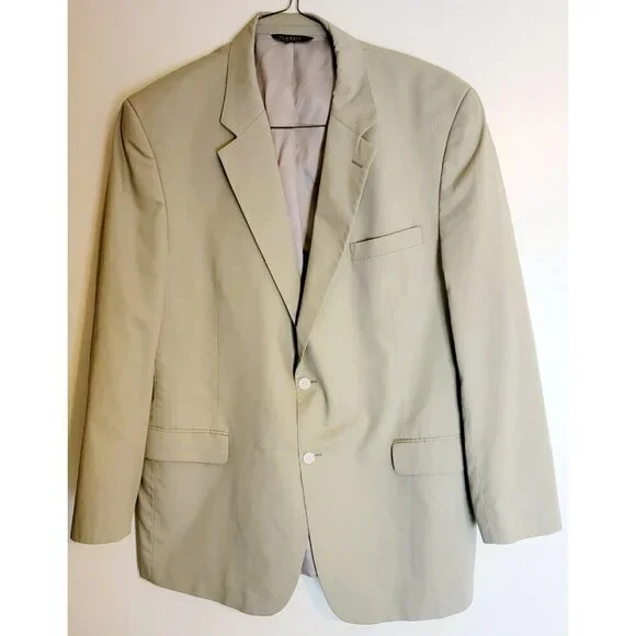 jos a bank Jacket Men Size 48L 1905 blazer Beige Career Formal - Picture 6 of 13